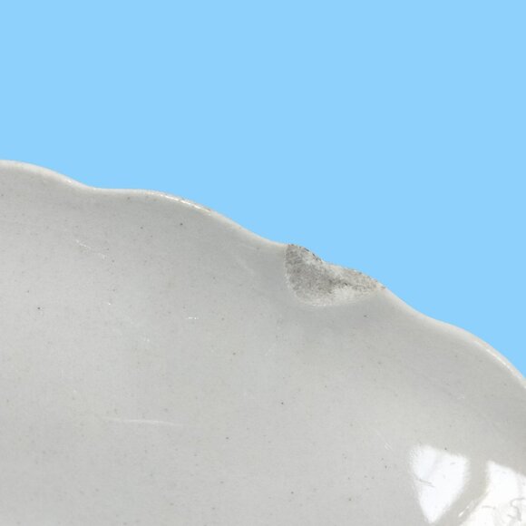 Carrollton Pottery Cabbage Rose Serving Bowl Pink White Farmhouse Grannycore - Picture 8 of 11